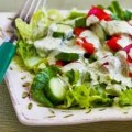 Mozzarella and Roasted Peppers Salad